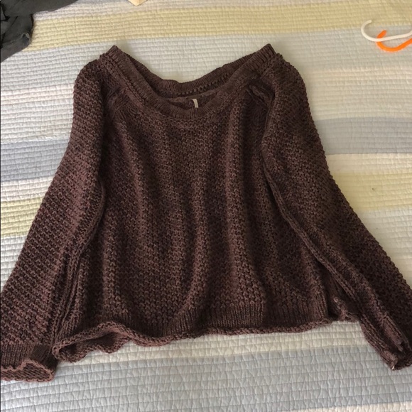 Free people slouchy off the shoulder sweater - Picture 3 of 4